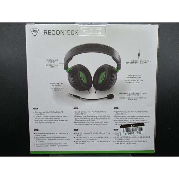 Turtle Beach Recon 50X Wired Multiplatform Gaming Headset Xbox PC PlayStation & - Picture 6 of 11